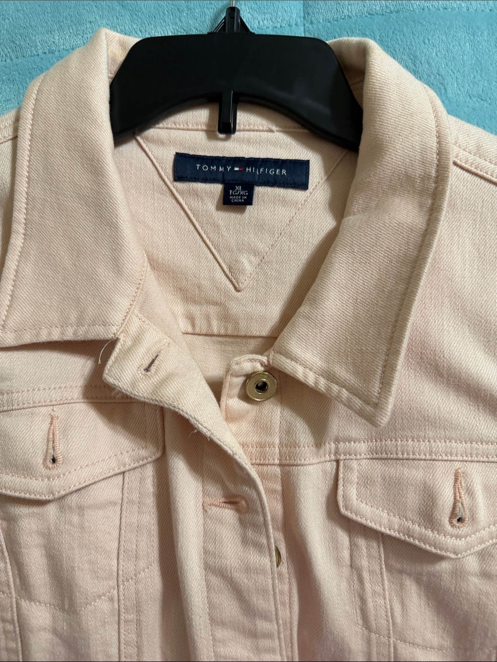 Tommy Hilfiger Pastel Pink Denim Jacket